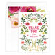 Garden Vines Vertical Folded Thank You Note Cards Image 3 of 3